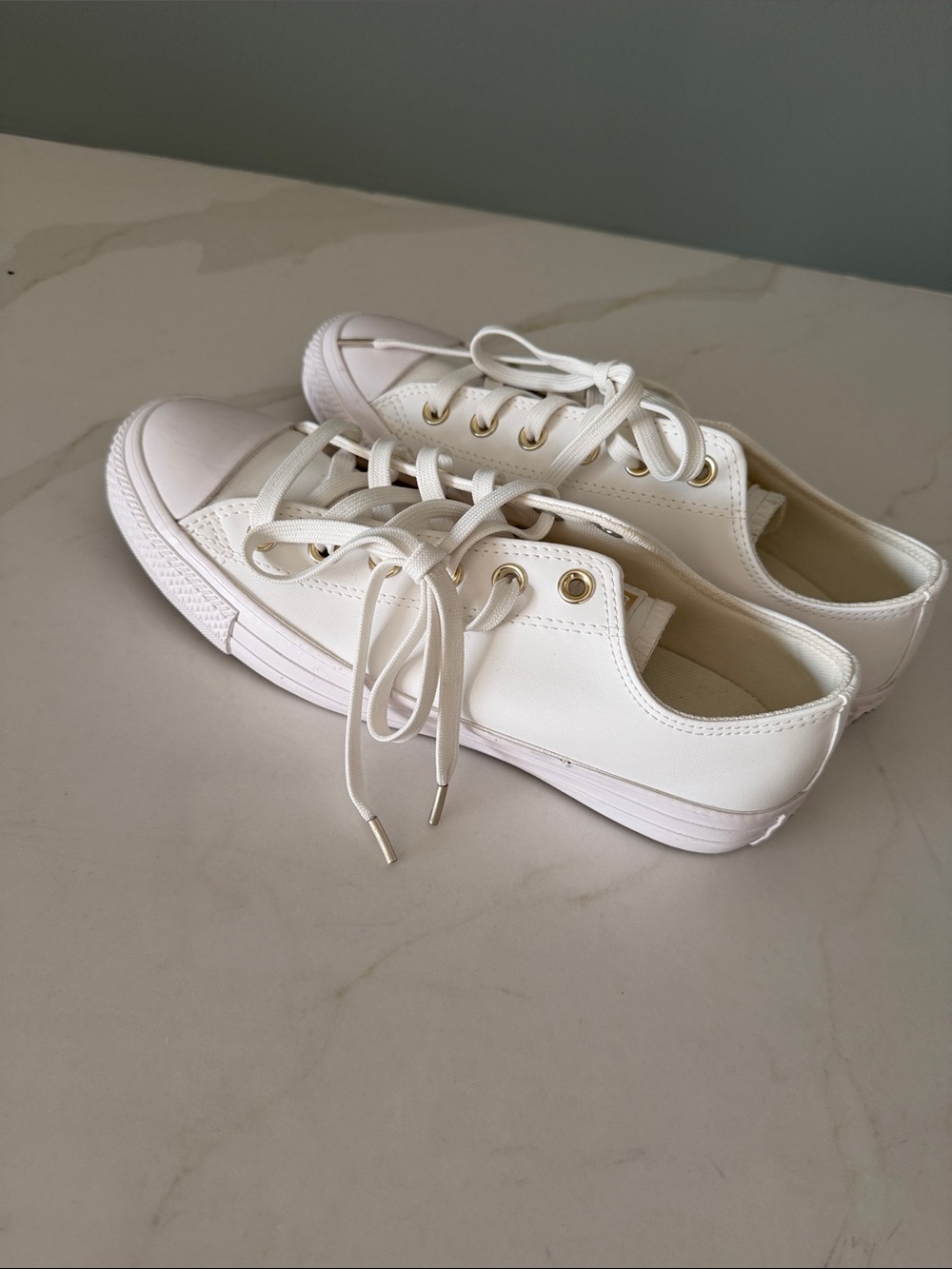 Classic Women's White Low-Top Sneakers